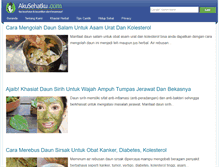 Tablet Screenshot of akusehatku.com